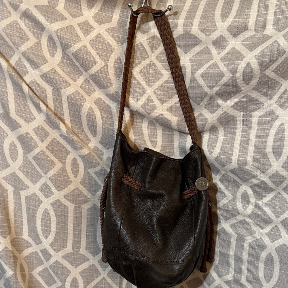 The Sak Elegant Brown Leather Shoulder Bag